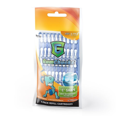 GumChucks KIDS 6-pack Refill Cartridges (40 pc CASE)